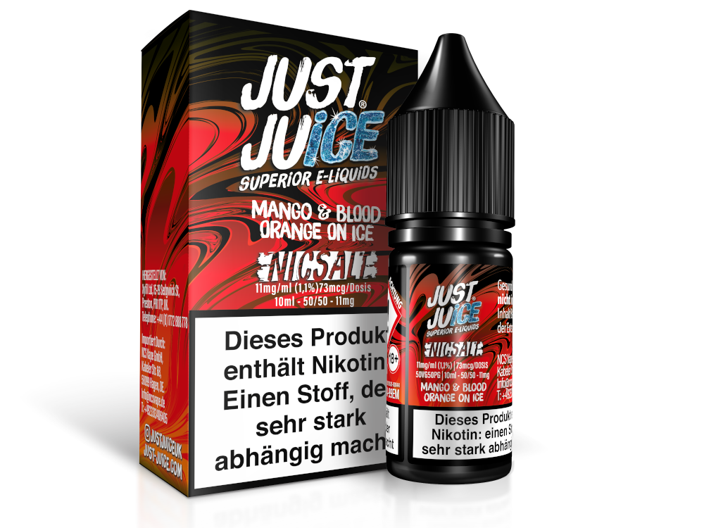 Just Juice - Fusion Mango & Blood Orange on Ice - Nikotinsalz Liquid