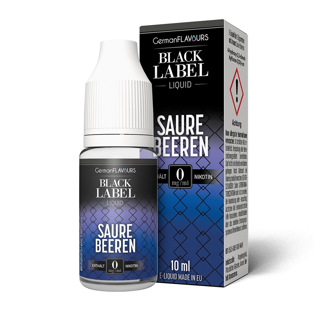 Black Label by GermanFlavours - Saure Beeren Liquid-0 mg