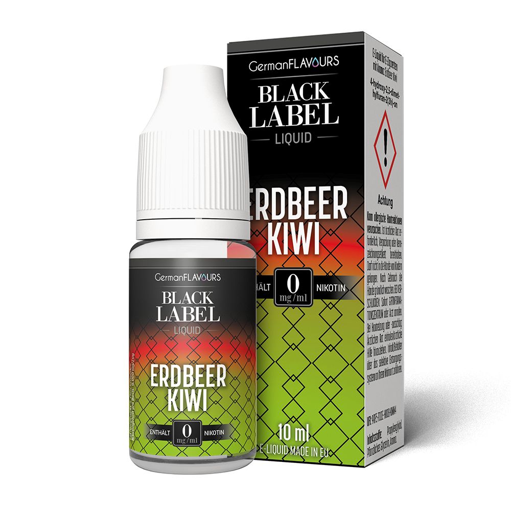 Black Label by GermanFlavours - Erdbeer Kiwi Liquid-0 mg