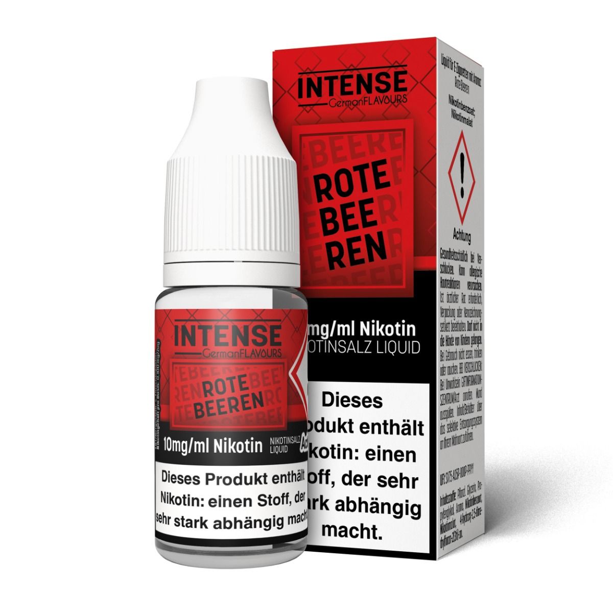 Intense by GermanFlavours - Rote Beeren Nikotinsalz Liquid -10 mg