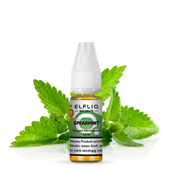 Elf Bar - ELFLIQ - Spearmint Nikotinsalz Liquid 10 ml-10 mg