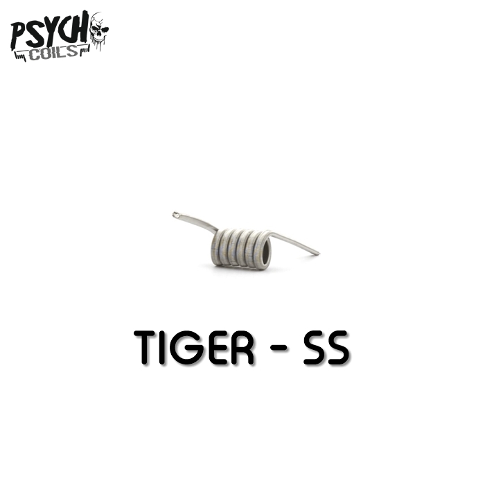 Psycho Coils - Handmade - Tiger SS (Full V2A - 0,16 Ohm Singel)