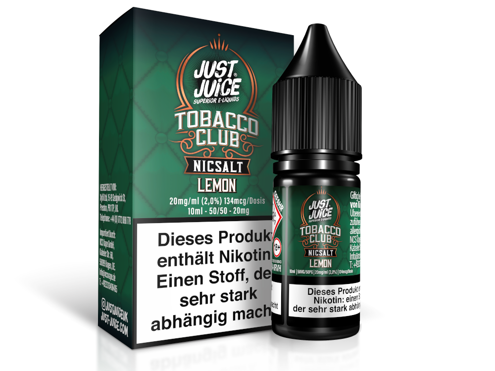 Just Juice - Tobacco Lemon - Nikotinsalz Liquid