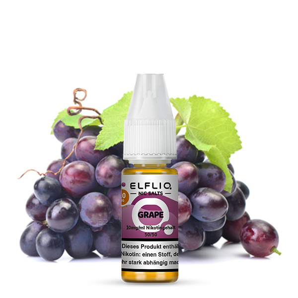 Elf Bar - ELFLIQ Grape Nikotinsalz Liquid 10 ml-10 mg