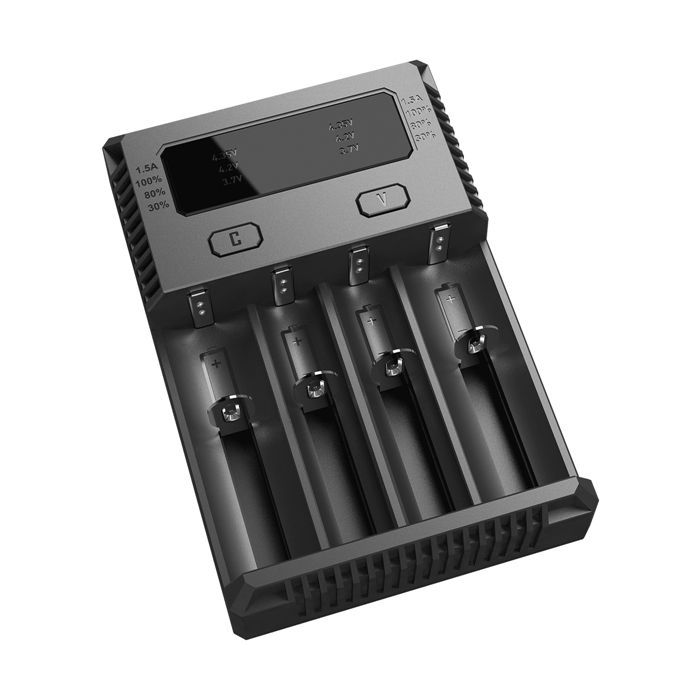 Nitecore Sysmax NEW i4 - intelligentes Ladegerät für Li-Ion, LiFePo4 und Ni-MH Akkus