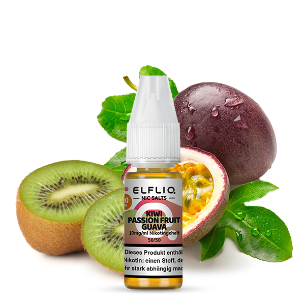 Elf Bar - ELFLIQ Kiwi Passion Fruit Guava Nikotinsalz Liquid 10 ml-10 mg