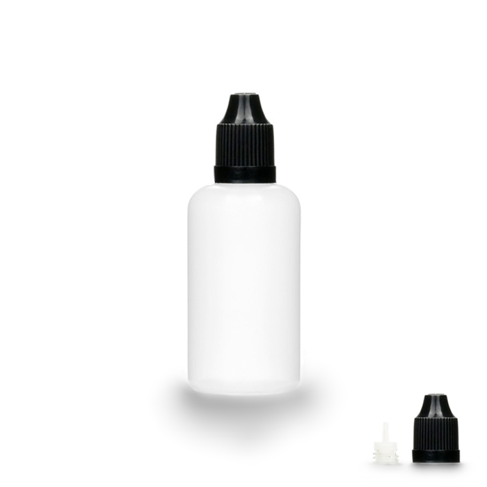 Mischflasche 50ml - Rund PE 