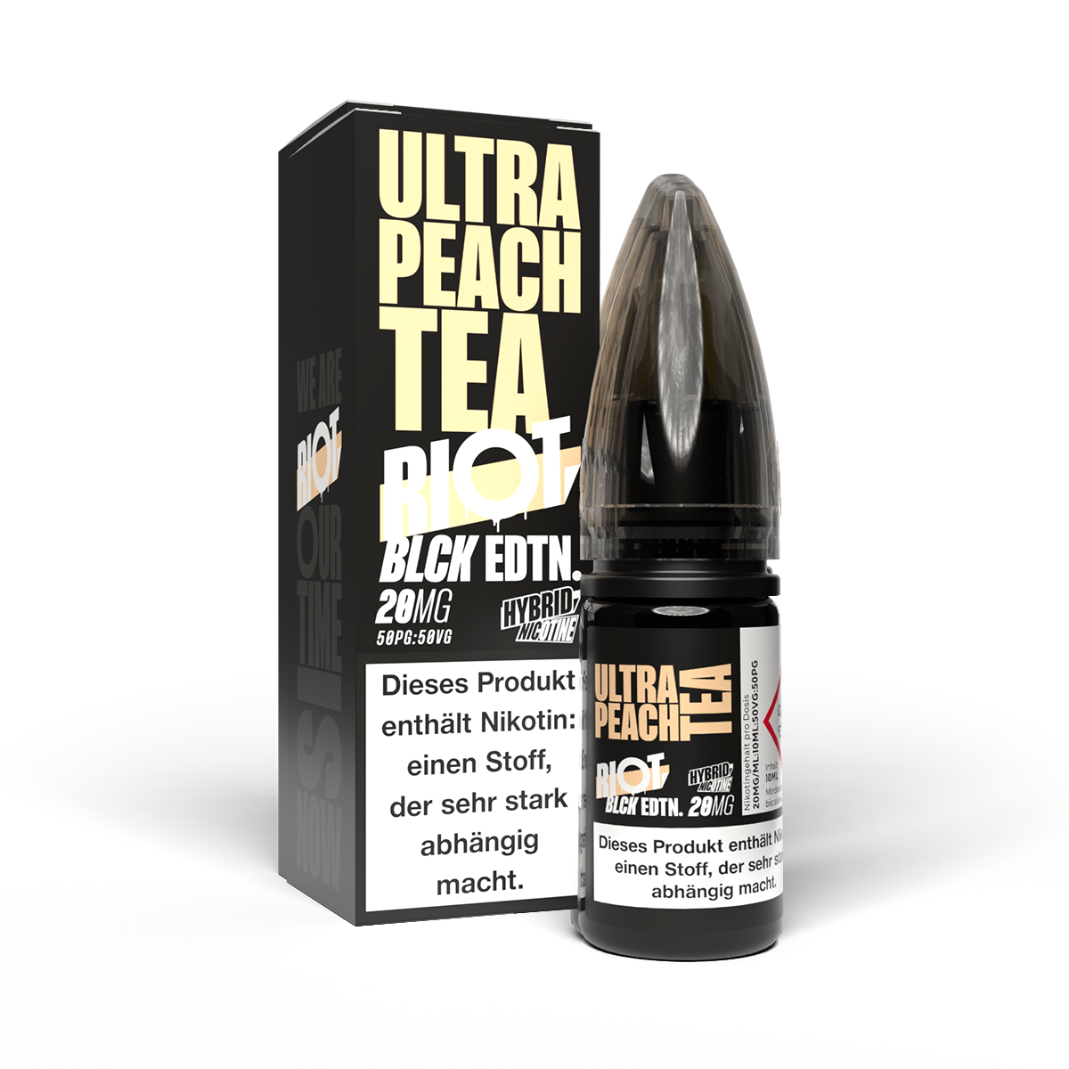 Riot Squad - BLCK Edition - Hybrid Nikotinsalz Liquid - Ultra Peach Tea