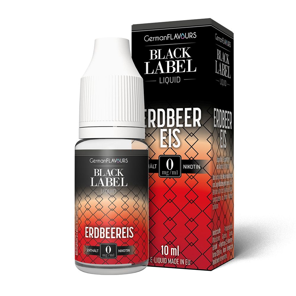 Black Label by GermanFlavours - Erdbeereis Liquid-0 mg