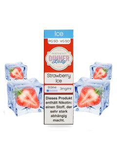 Dinner Lady - Strawberry Ice Liquid 10ml 50/50