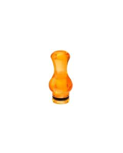 DripTip - Celluloid Kunststoff - Rund Orange