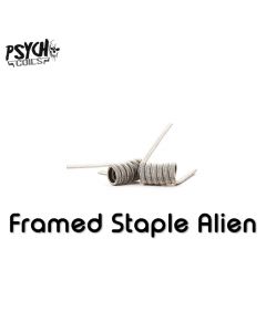 Psycho Coils - Handmade - Framed Staple Alien (NiCr / SS - 0,15 Ohm Singel)