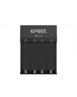 Efest Pro C4 - Ladegerät für Li-Ion-Akkus 3,6V/3,7V mit integriertem Netzteil